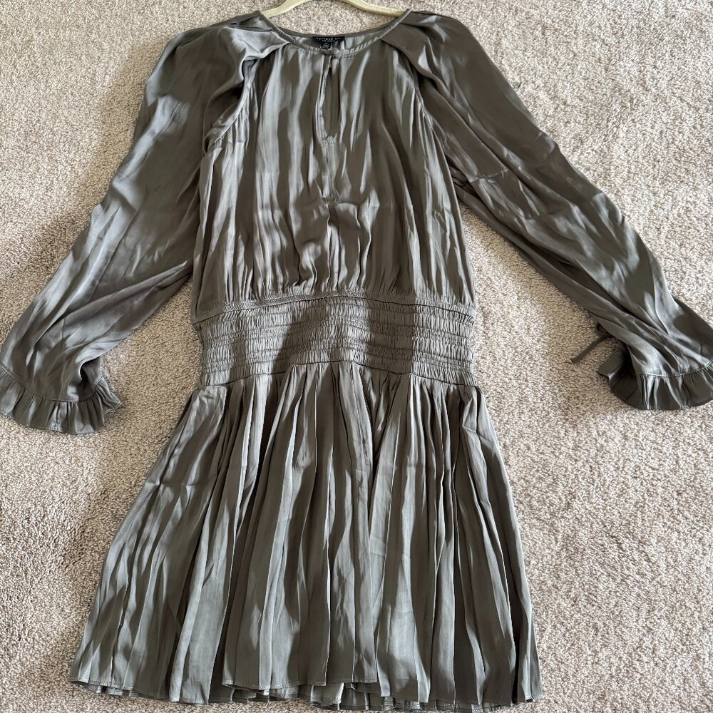 Current Air Moss Grey Shimmering Mini Dress